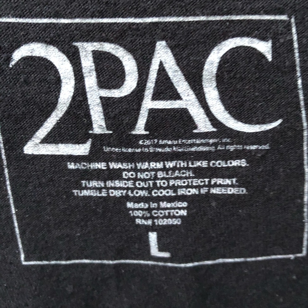2PAC - Tupac - Black Sleeveless Shirt - Large - Picture 6 of 6
